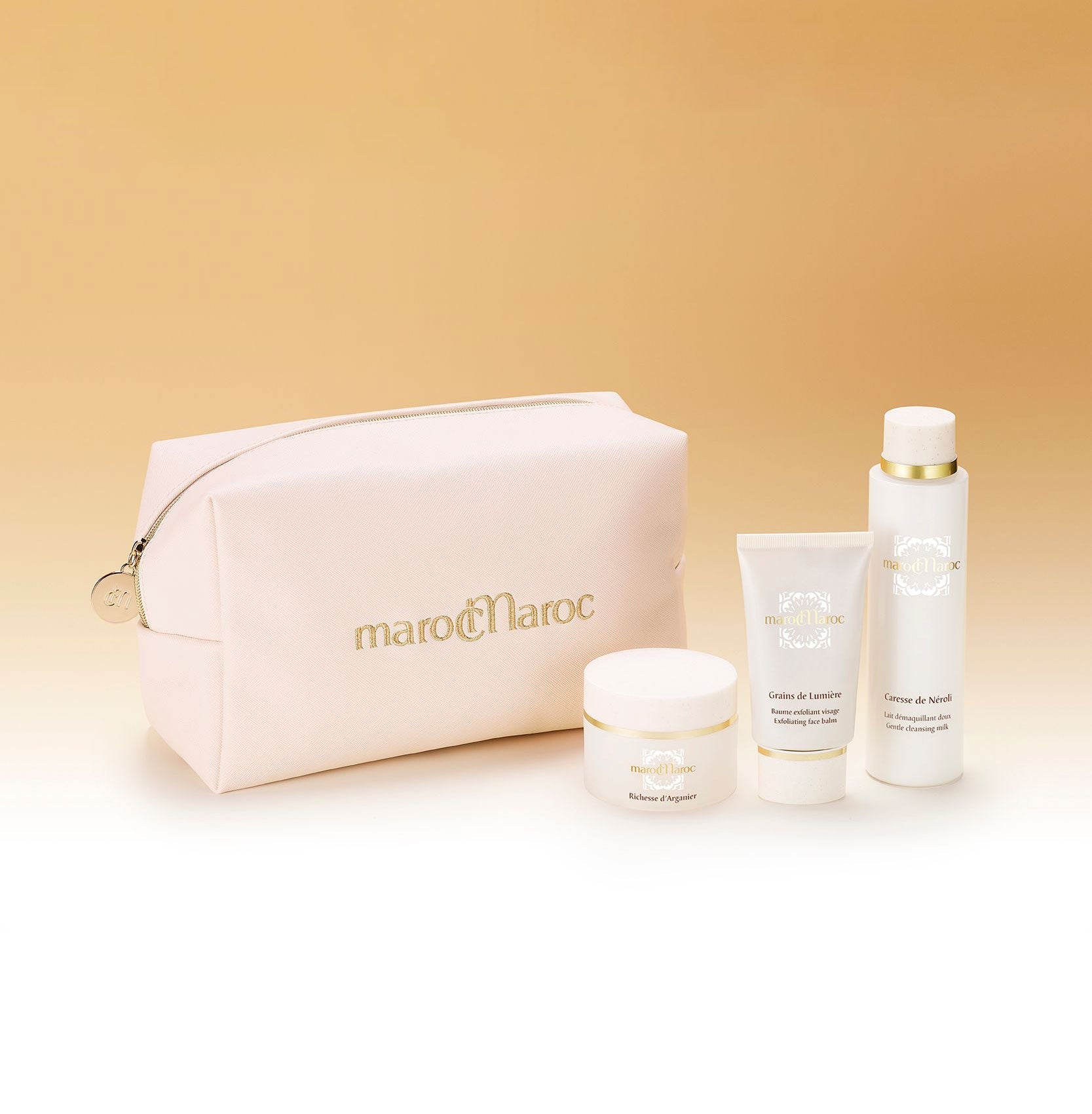 Glow On The Go Face Set - Three Skincare Products - marocMaroc MA